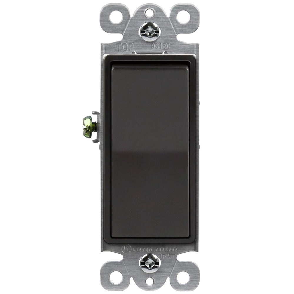 SWITCH DECORA 15A 120V 3 VIAS NEGRO TM873BK – Electrisa